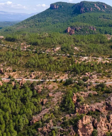 Massif des maures vue
