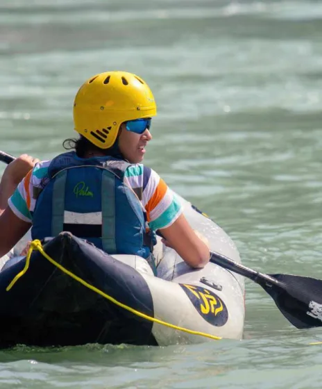 Kayak gonflable rivière