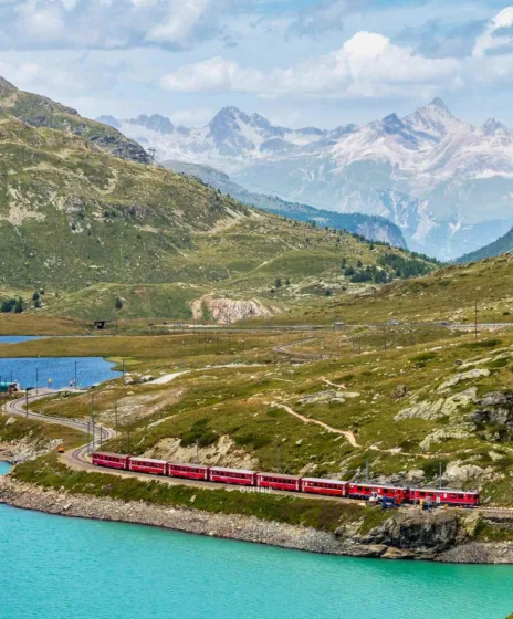 Bernina Express train de montagne europe
