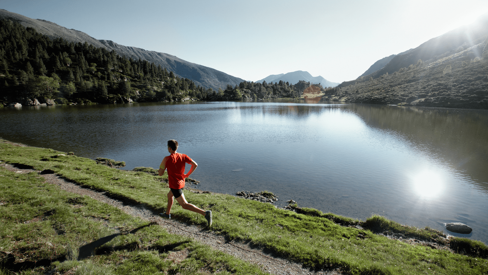 Photo trail beau paysage