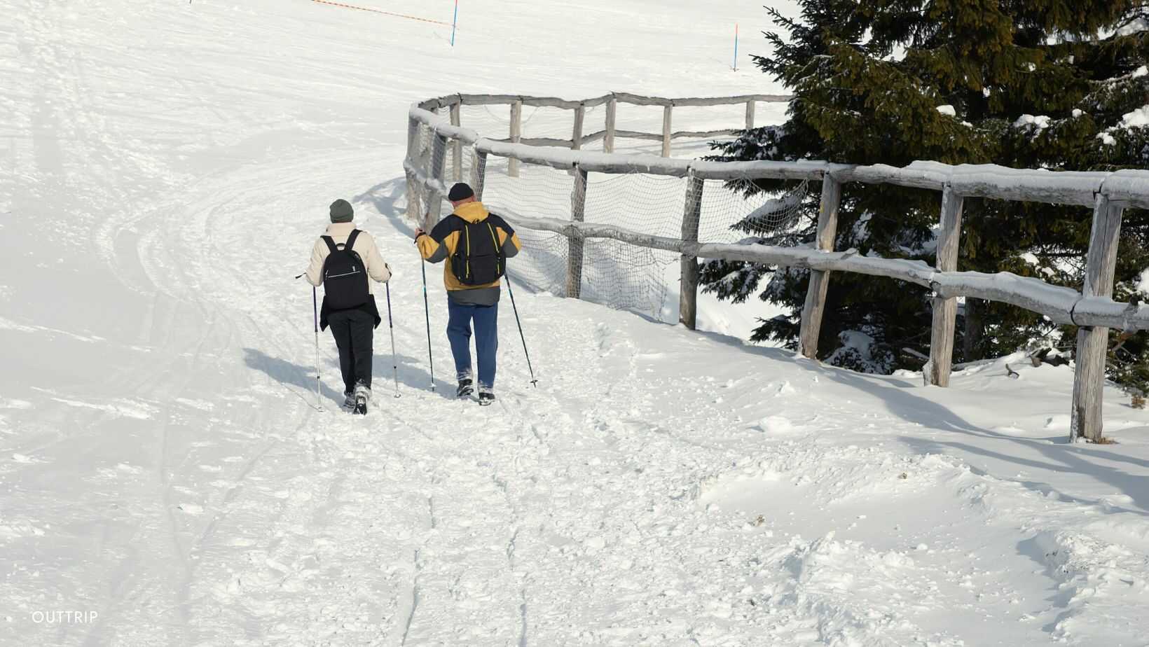 Randonnée neige sans raquette