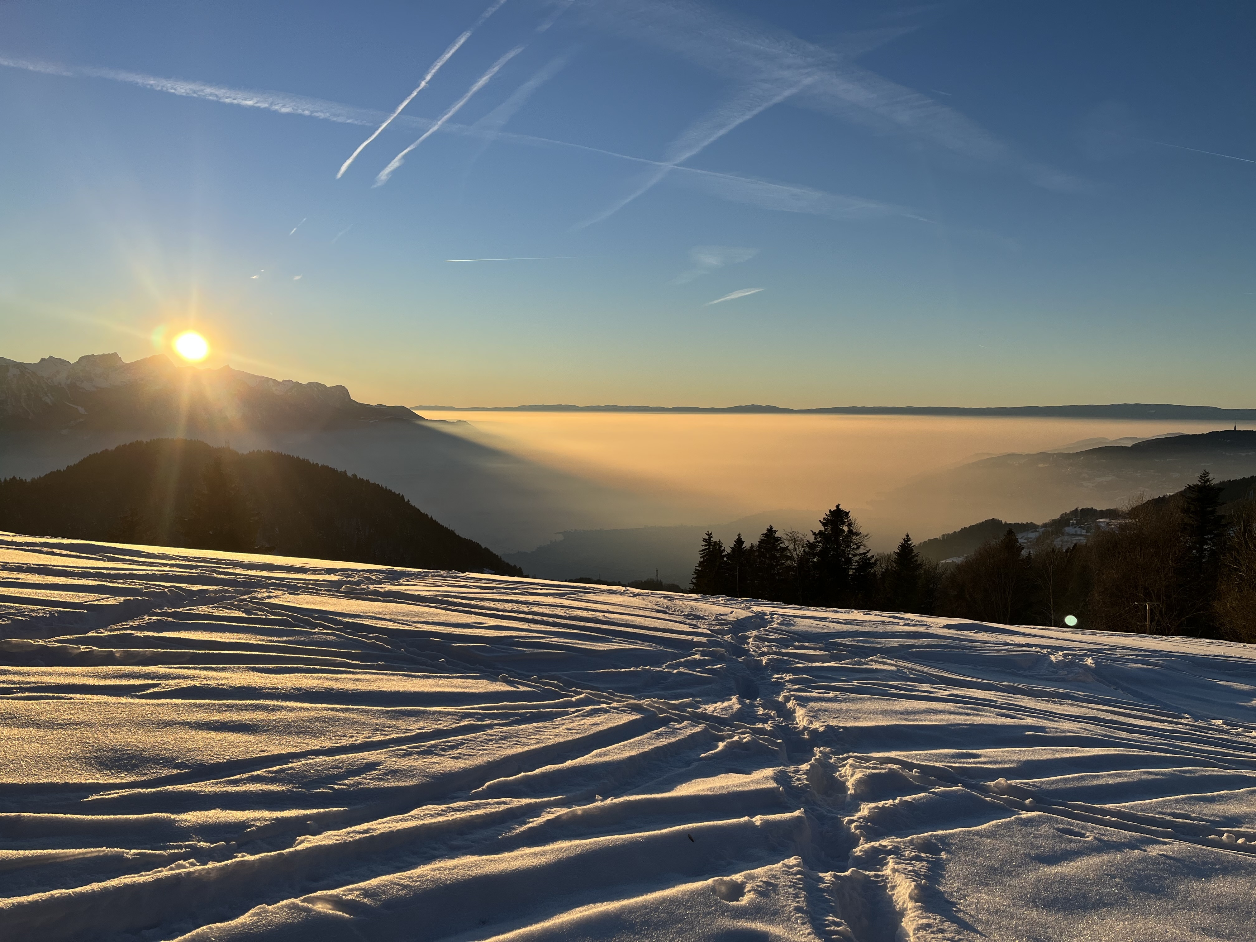 Itinéraire de ski de Randonnée au Molard, Suisse