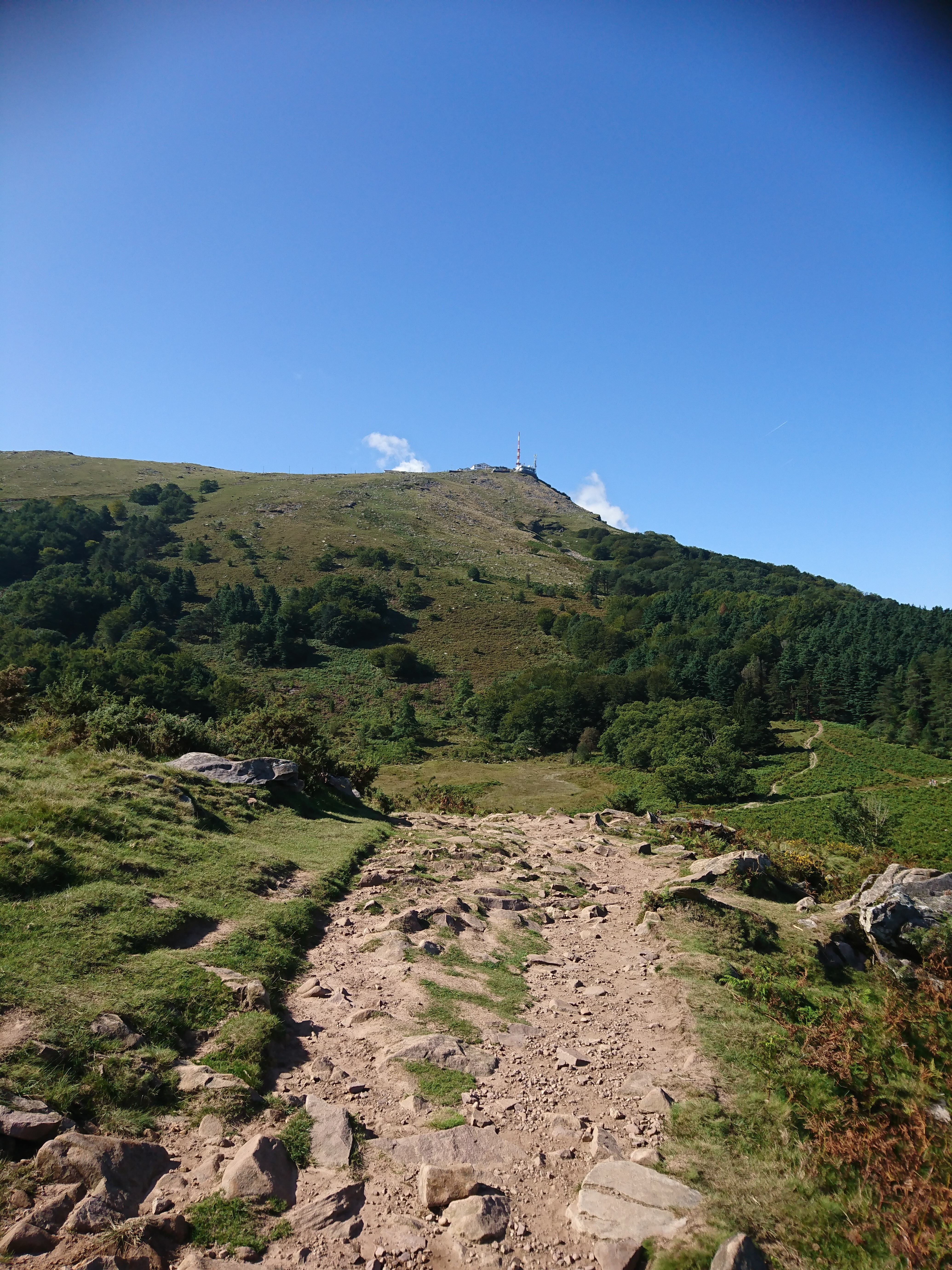 Randonnée Montée de la Rhune le col de St Ignace