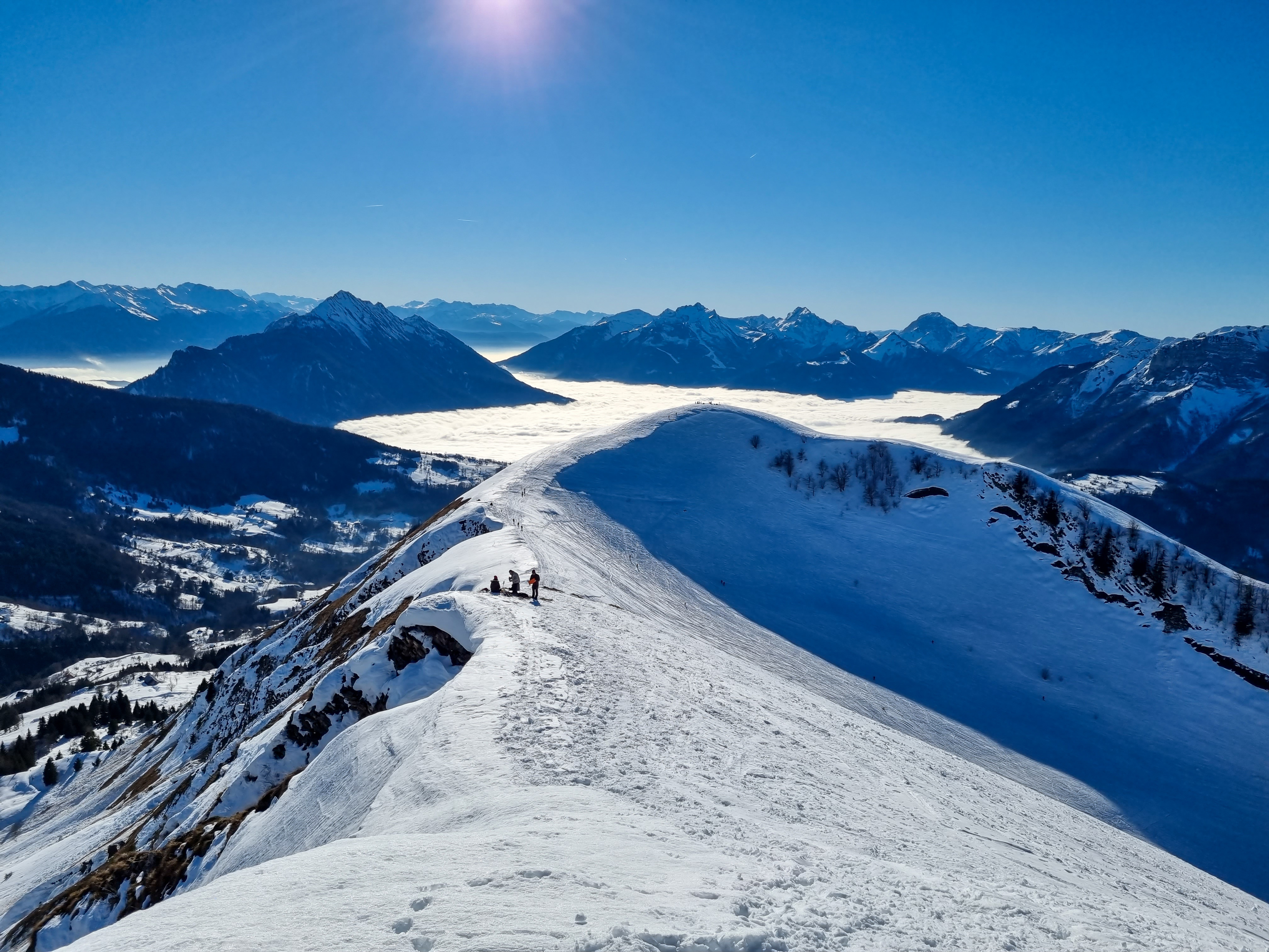 Randonnée Raquettes Neige Montagne de Sulens 3