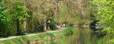 Courir à Epinal le long du canal, Vosges
