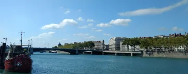 Les berges du Rhône à Lyon
