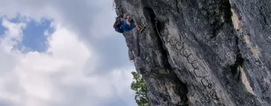 via ferrata thones la roche à Agathe