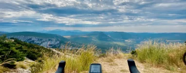 Itinéraire vélo sur la route des crêtes des Gorges du Verdon
