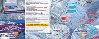 Station de ski de fond de Peisey Vallandry Plan pistes
