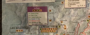 Station de ski de fond La Pesse plan des pistes