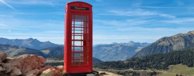 Randonnée cabine téléphonique roselend